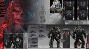 Halo Wars 2 Atriox Concept Sheet